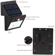 28 LED solar wall lights detail introduction