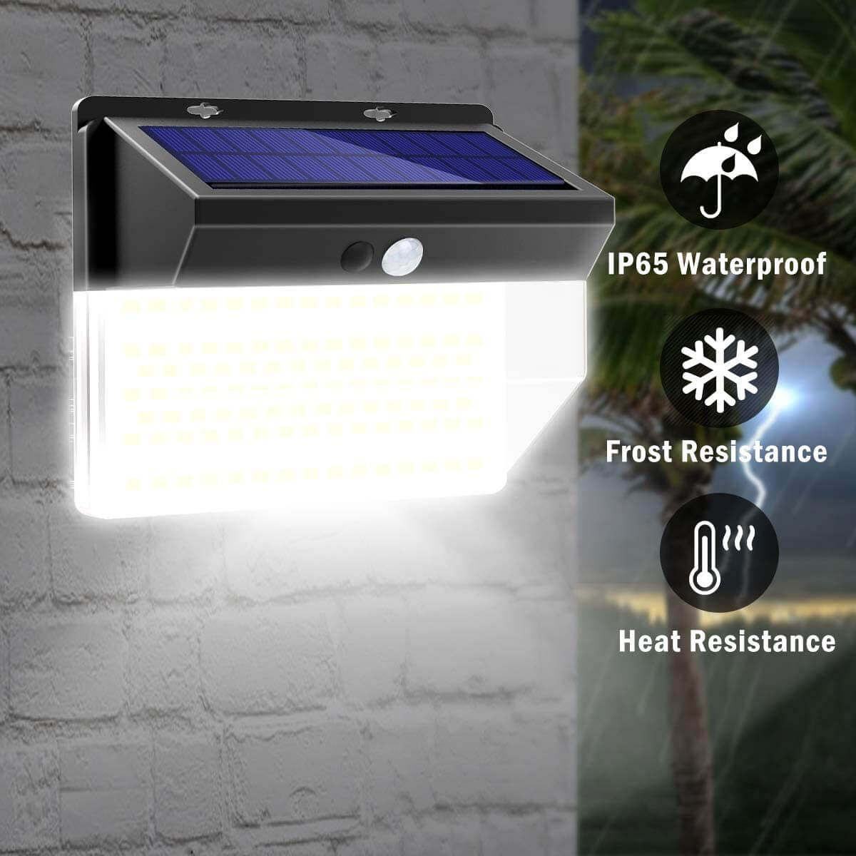 IP65 waterproof, frost resistance, heat resistance