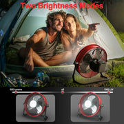 12" Battery Power Floor Fan Compatible with Milwaukee Battery Mode