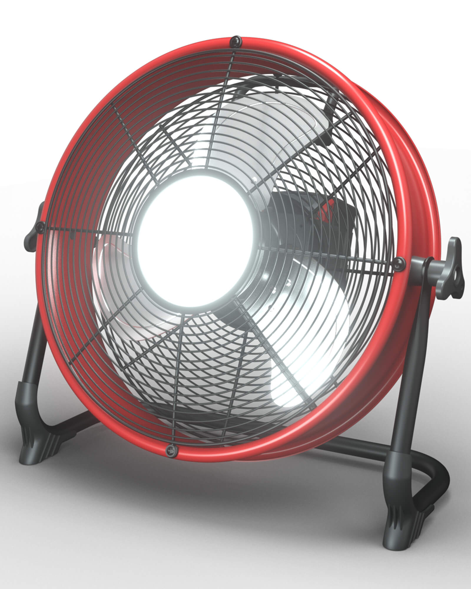12" Battery Power Floor Fan Compatible with Milwaukee Battery
