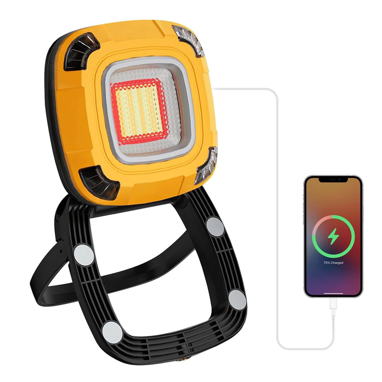 T-SUN 2000 Lumen 9-Mode LED Work Light - Magnetic, Rechargeable, Waterproof, Great for Work & Camping