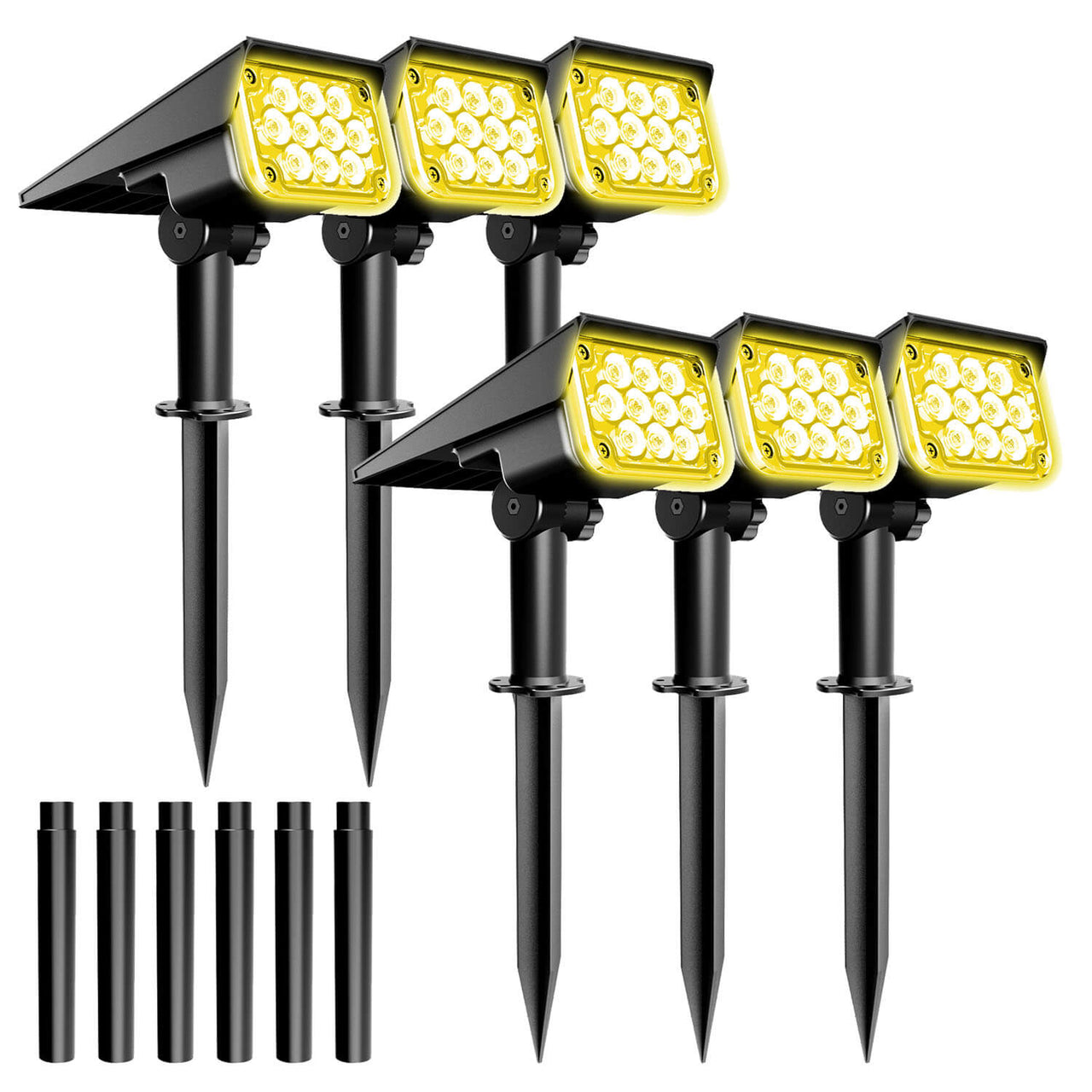 Warm White Solar Spotlights 20 LED For Garden