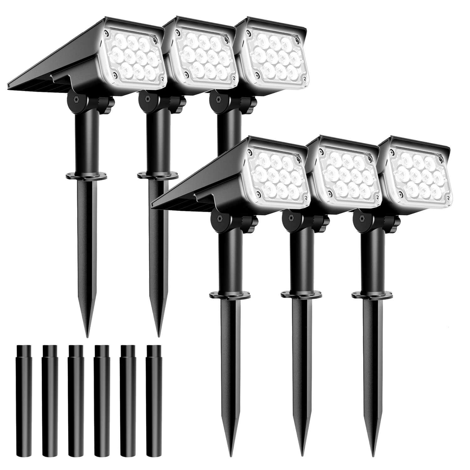 Solar Spotlights For Trees Cool White 6 pack