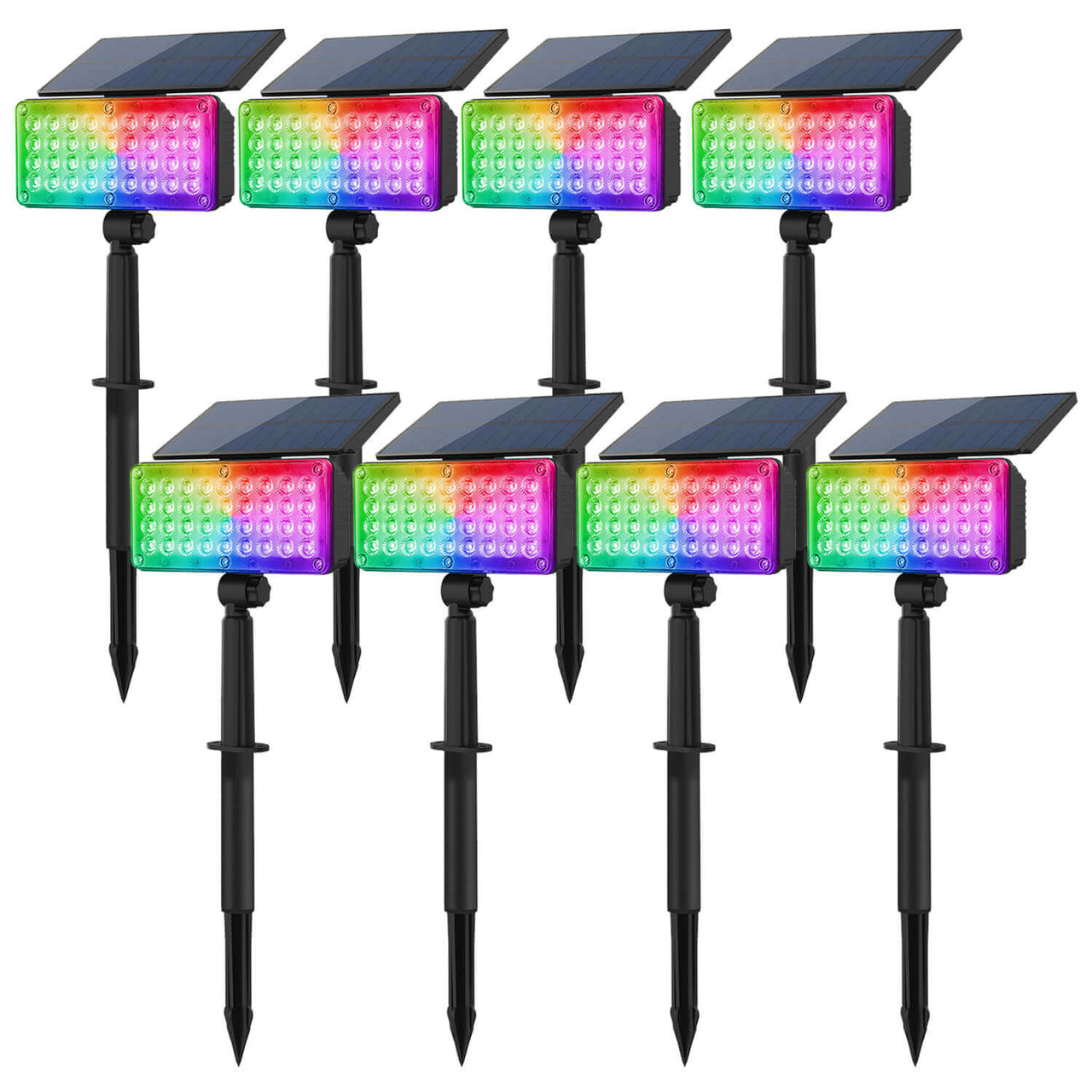 RGB Solar Spotlights Landscape Lights for Gardens