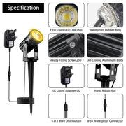 4 in 1 LED Outdoor Spotlight Specification