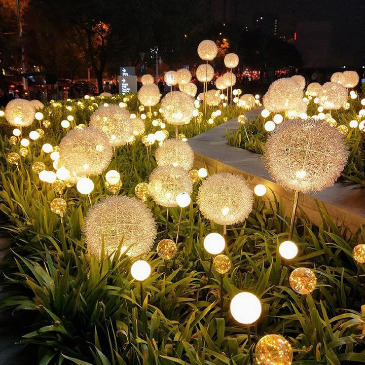 Solar Dandelion Garland Lights