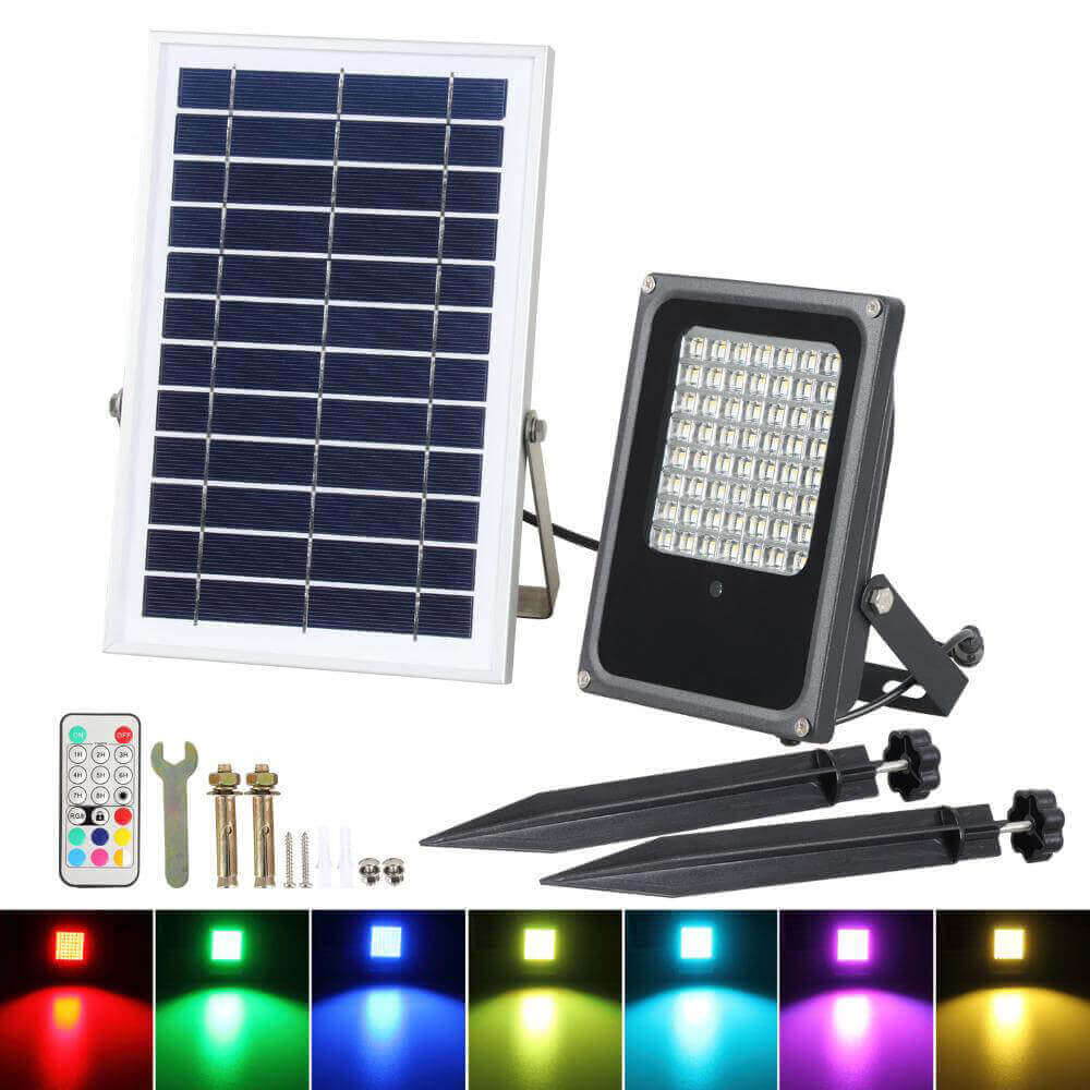 Solar Flood Light with Remote Control