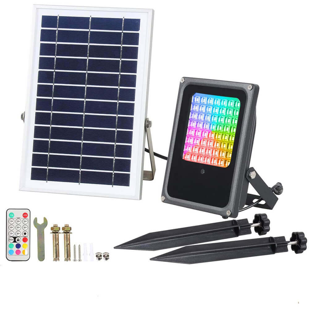 50W RGB Solar Flood Light