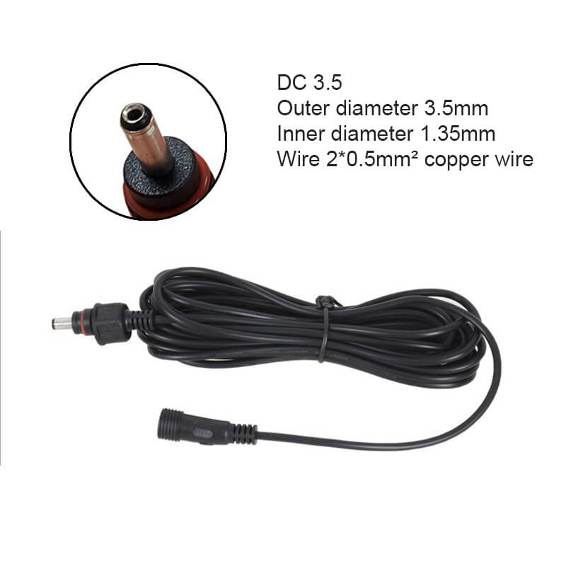 Solar Spotlights Extension Cable Waterproof