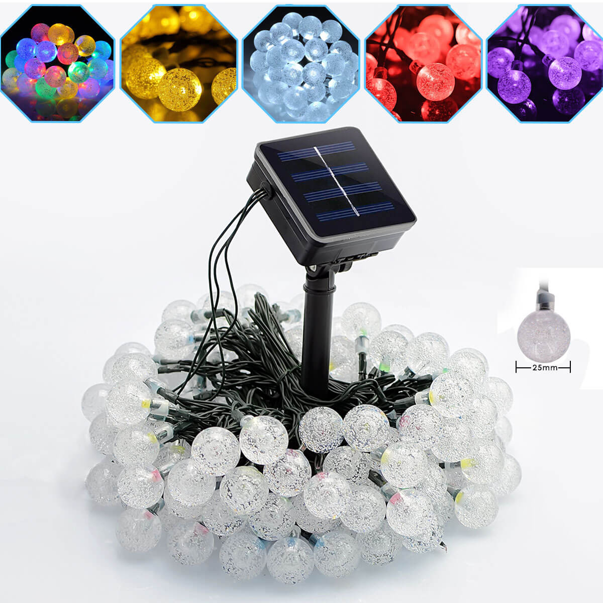 50 LEDs Solar String Light Fairy Lights