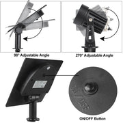 Adjustable Angle, on/ off switch button