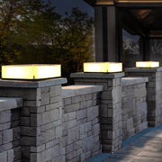 Solar fence post lights