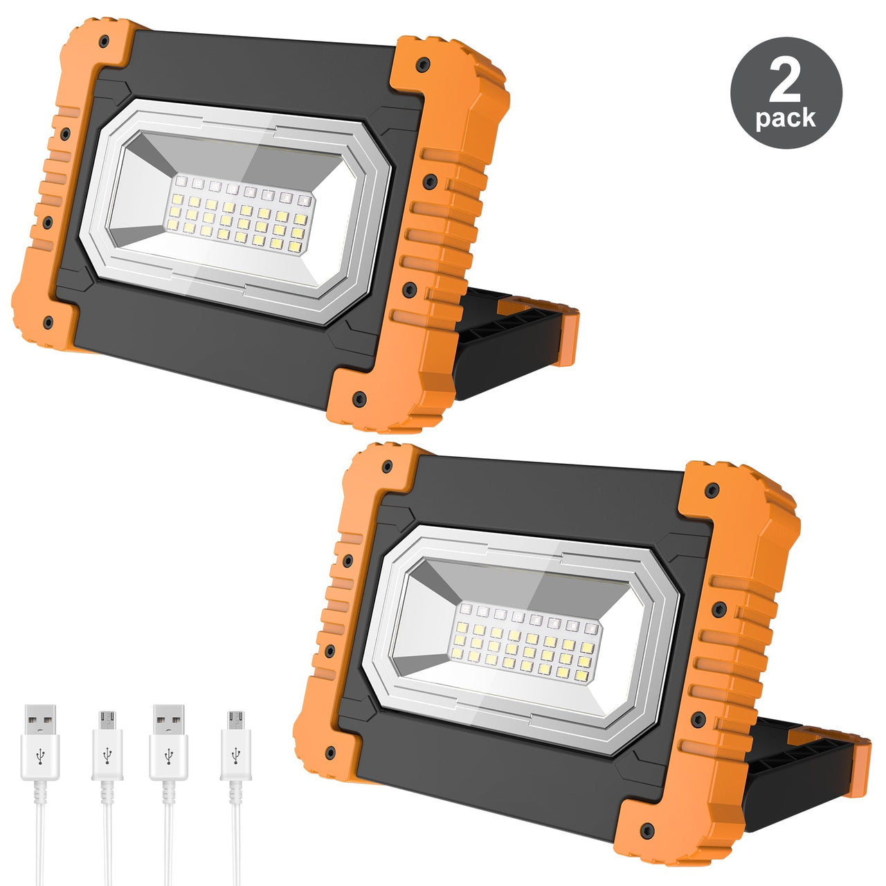 TSUN Portable LED Work Light 1100 Lumen SMD 2pack