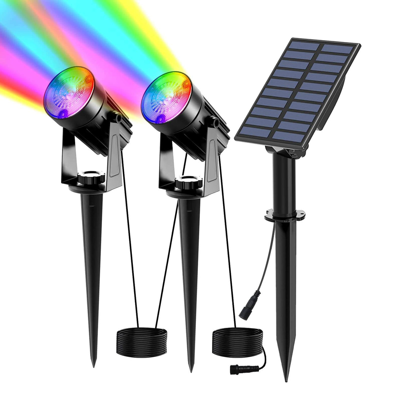 2 in 1 Color Changing Solar Landscape Lights