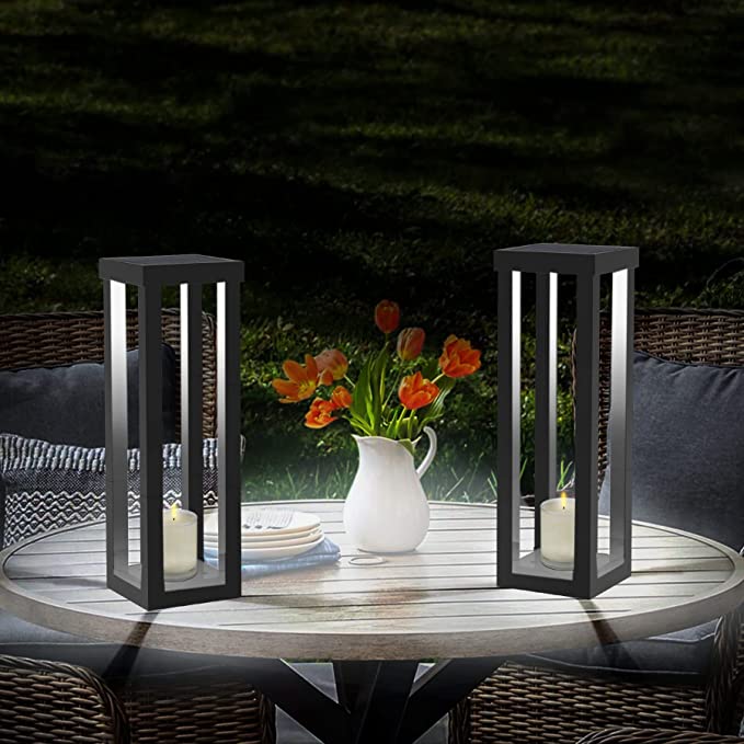 TSUN 24LED Outdoor Solar Patio Floor Lamp with 3 Light Modes