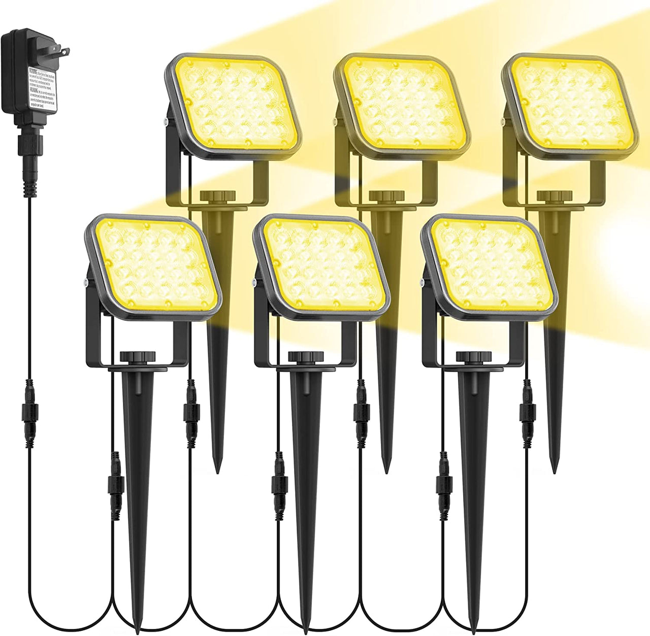 TSUN 12V Low Voltage LED Landscape Spot Lights with Transformer