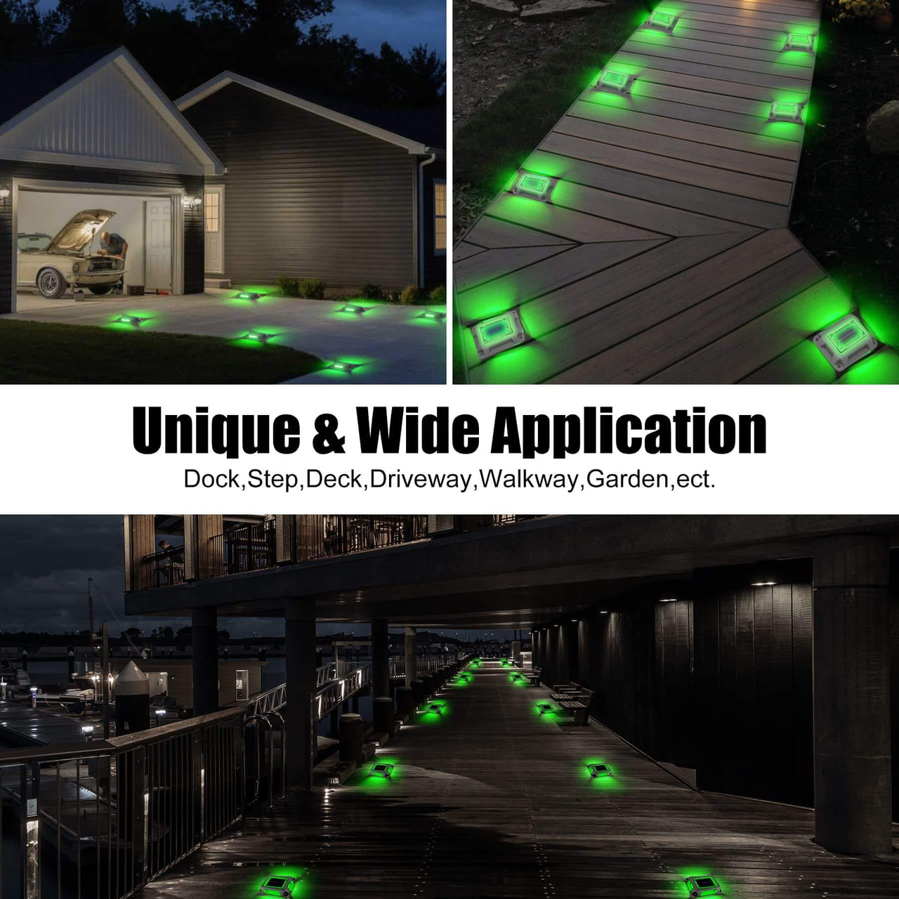 TSUN Rectangle Solar Deck Lights