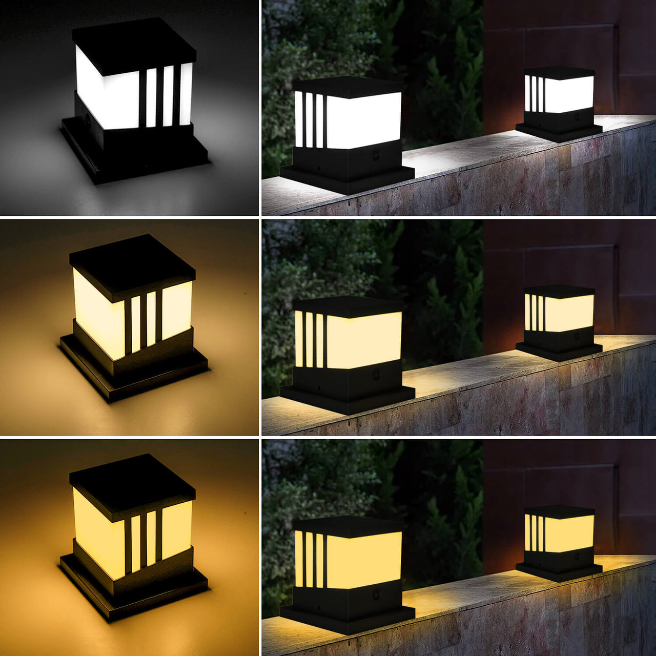 TSUN Solar Cap Lights For 4x4 5x5 inch Deck Posts