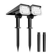 White Solar Spotlight 2 Pack