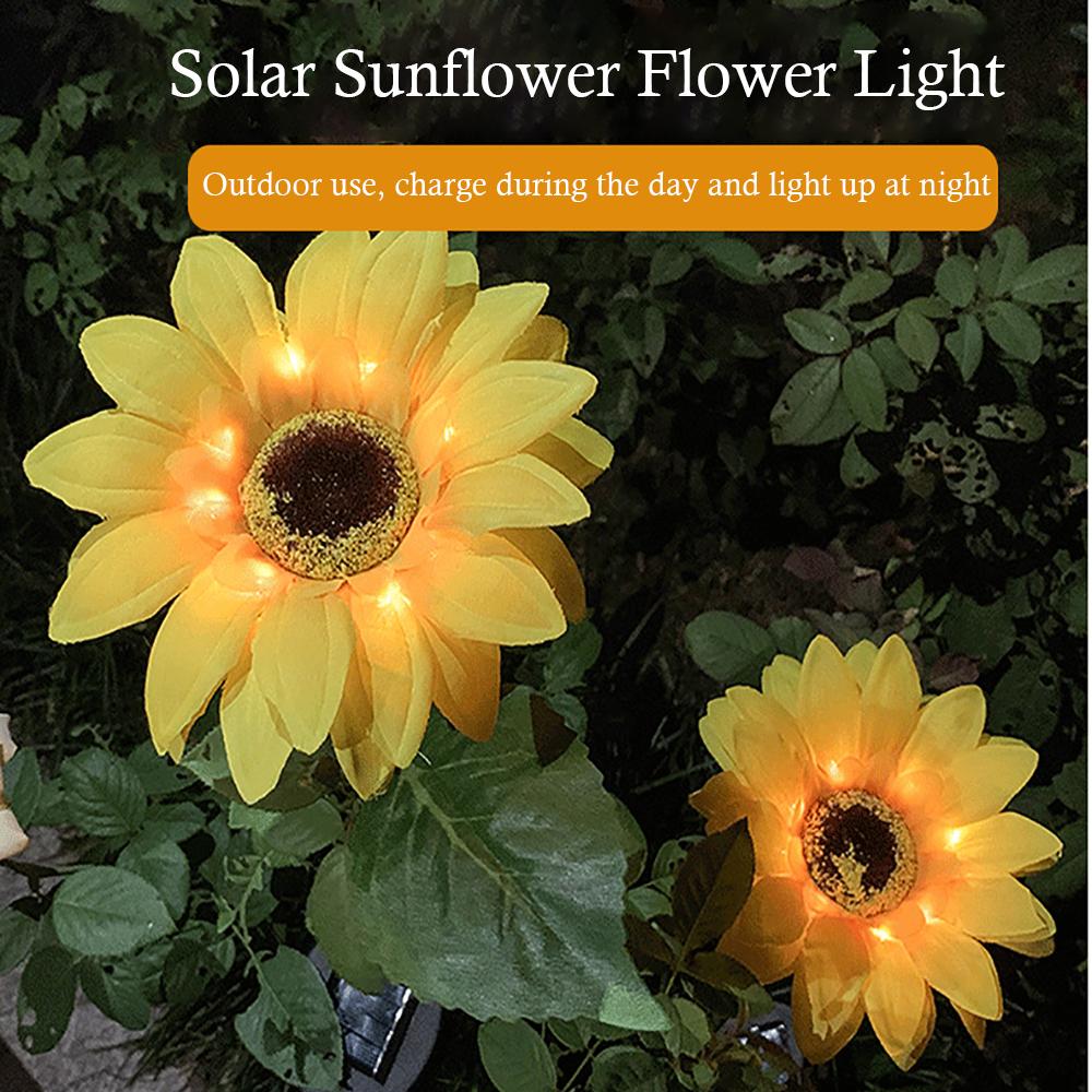 Sunflower Solar Stake Lights