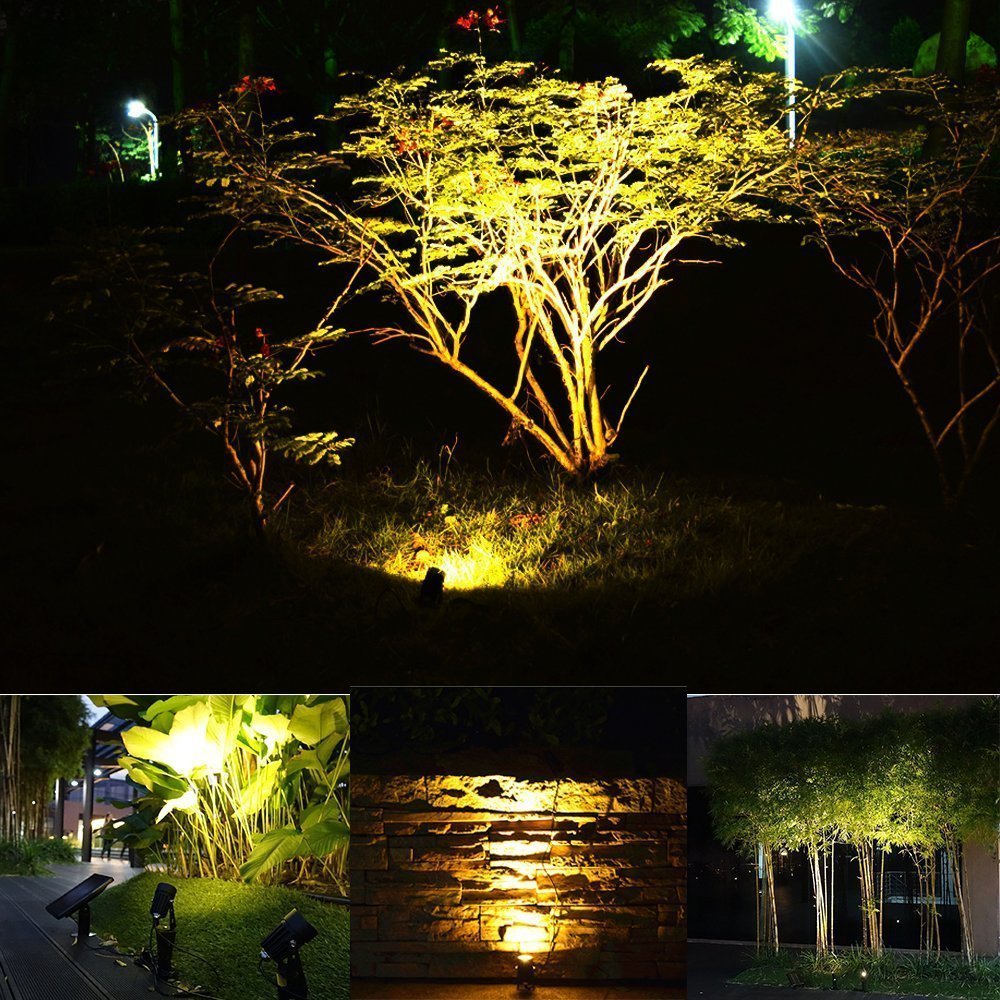 Solar Spotlight For Wall, Trees, Plants