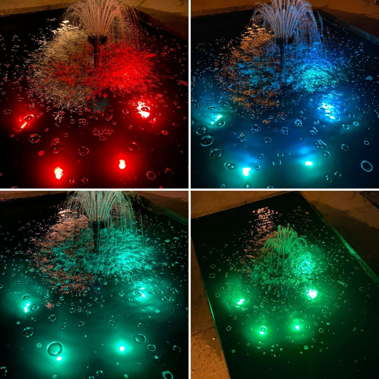 TSUN 3 in 1 Colour Changing Solar Pond Lights